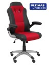 Piqueras y Crespo Silla gaming Talave similpiel negro y rojo.