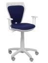Piqueras y Crespo Silla juvenil Ministyle blanca bali azul marino