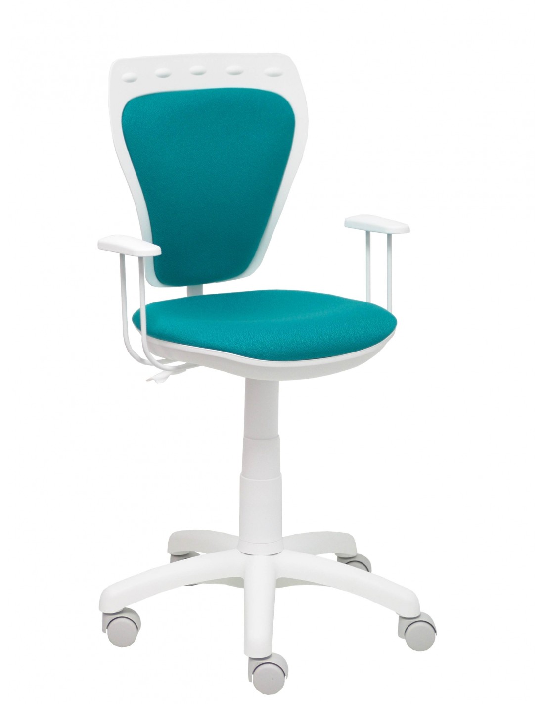 Piqueras y Crespo Silla juvenil Ministyle blanca bali turquesa