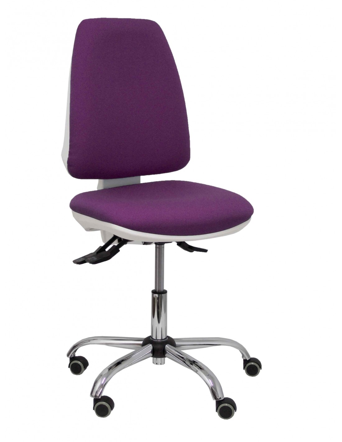 Piqueras y Crespo Silla Elche blanca asincro bali morado ruedas de parque