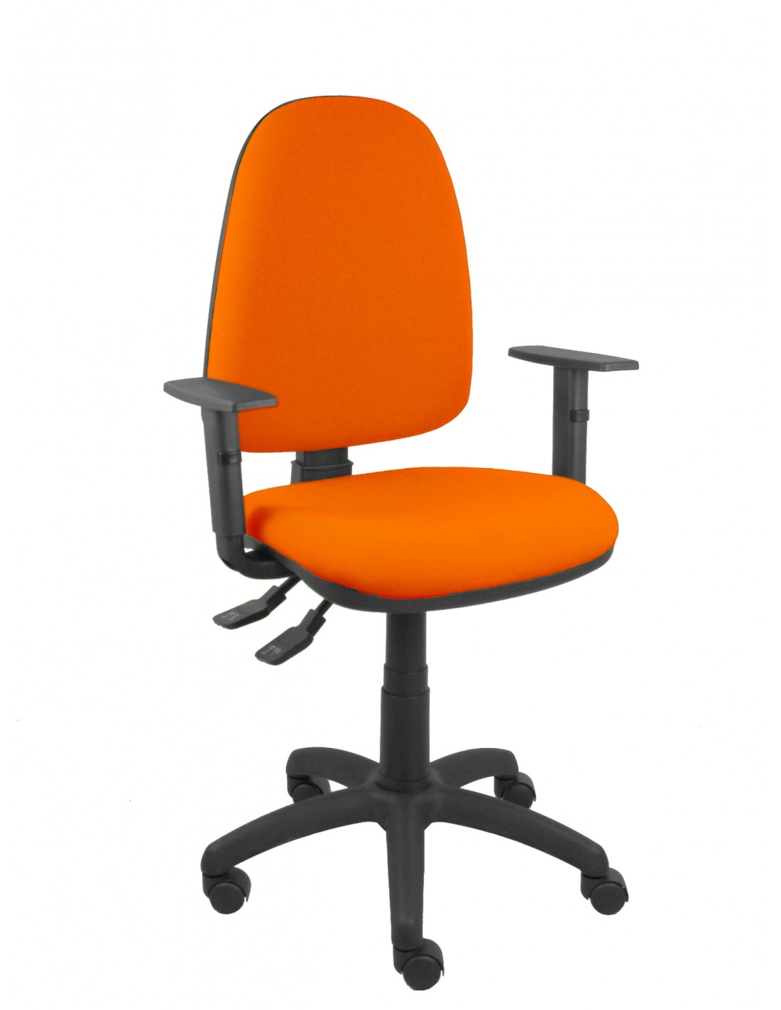 Piqueras y Crespo Silla Ayna S bali naranja oscuro con brazos regulables