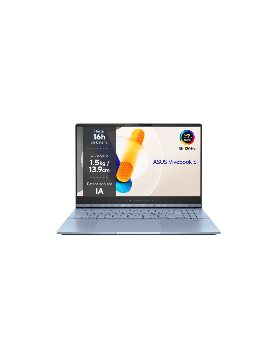 ASUS VivoBook S 15 OLED S5506MA-MA048W Intel Core Ultra 7 155H/16GB/1TB SSD/Arc Graphics/15.6" Windows 11 Portátil
