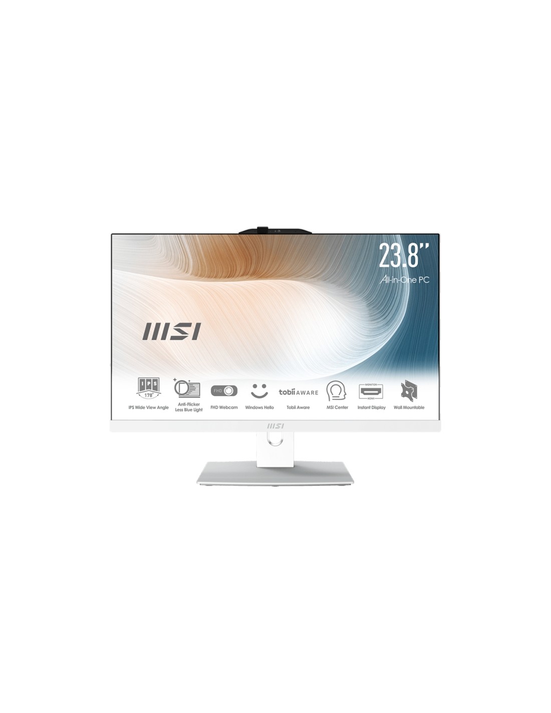 MSI Modern AM242P 12M Intel® Core? i5 i5-1235U 60,5 cm (23.8") 1920 x 1080 Pixeles PC todo en uno 16 GB DDR4-SDRAM 512 GB SSD Wi