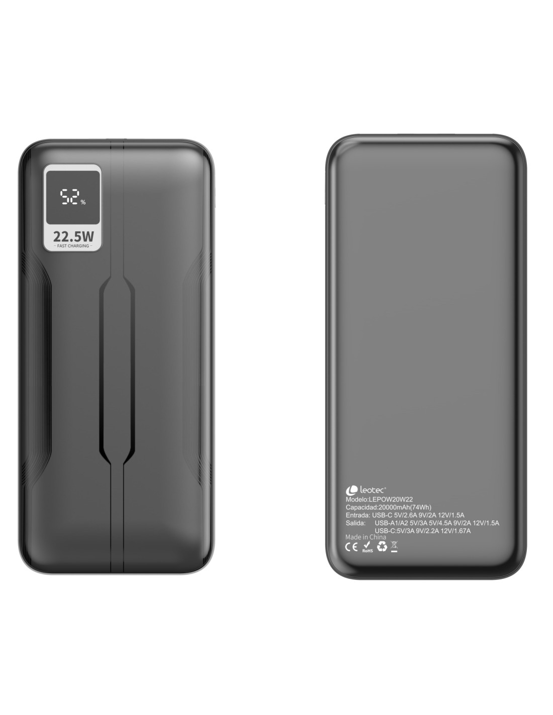 Leotec Powerbank 20.000mAh 22.5W