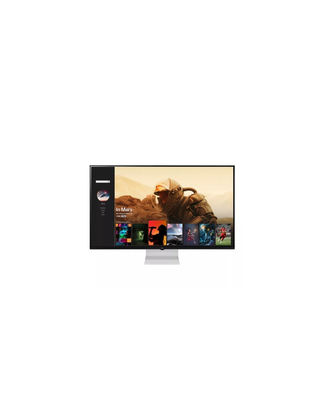 LG 43SQ700S-W pantalla para PC 108 cm (42.5") 3840 x 2160 Pixeles 4K Ultra HD Blanco