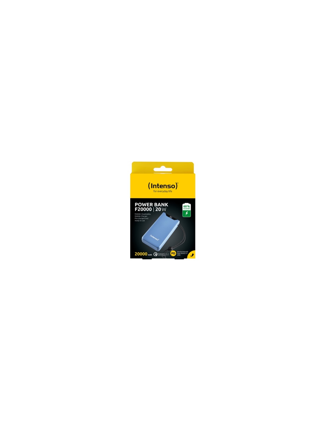 Intenso 7332055 batería externa Polímero de litio 20000 mAh Azul