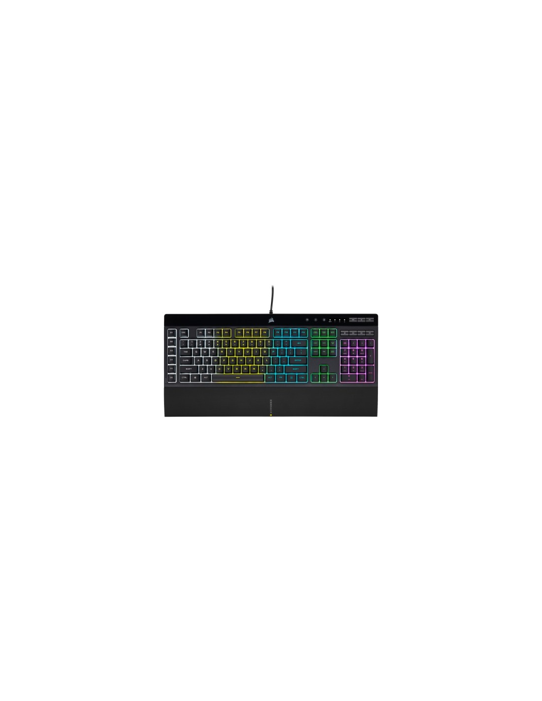 Teclado Corsair K55 RGB PRO USB QWERTY Español Negro