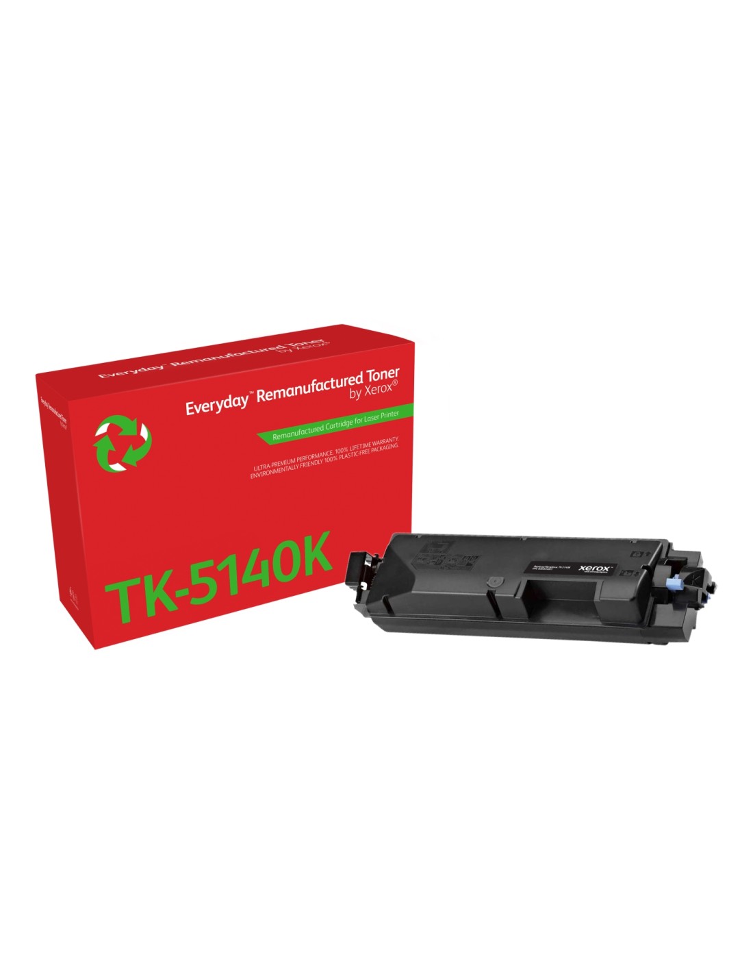 Tóner Everyday? Negro remanufacturado de Xerox es compatible con Kyocera TK-5140K, Capacidad estándar
