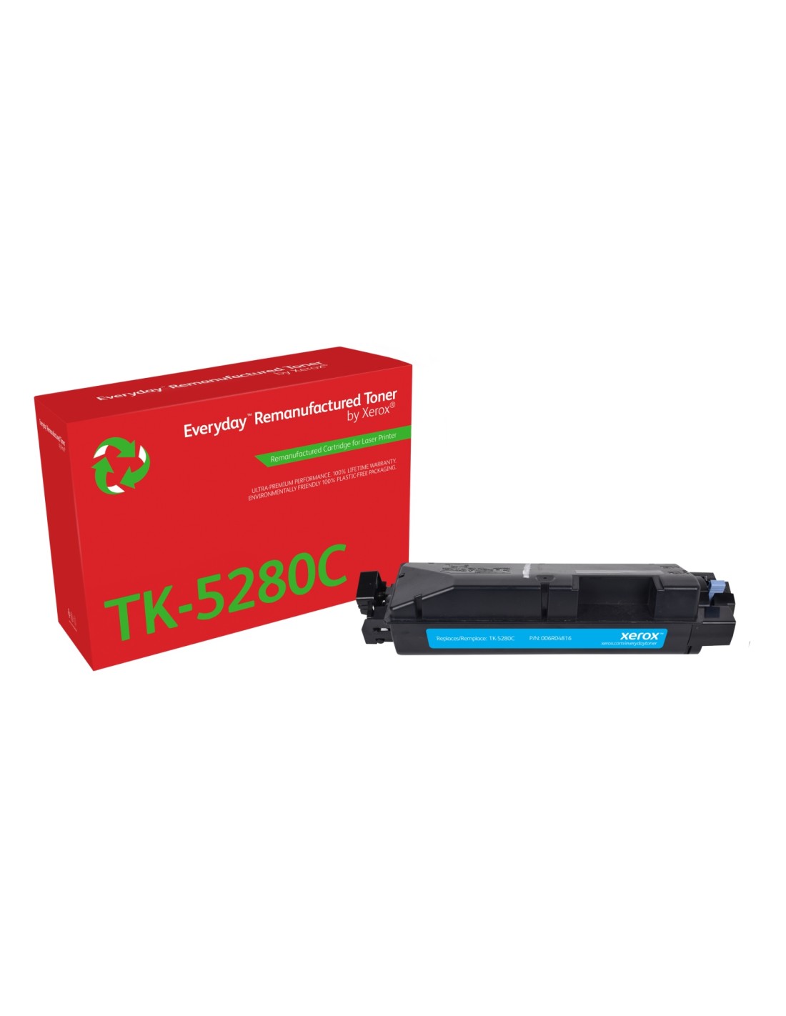 Tóner Everyday? Cian remanufacturado de Xerox es compatible con Kyocera TK-5280C, Capacidad estándar