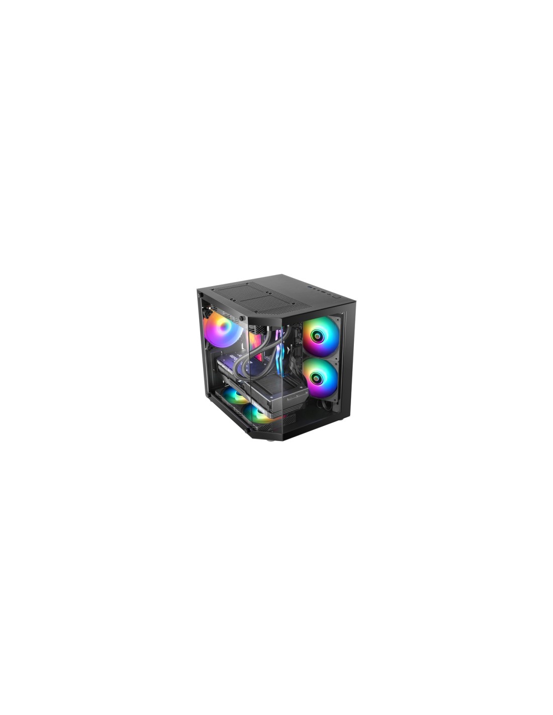 Mars Gaming MC-3TLITE Mini Tower Negro