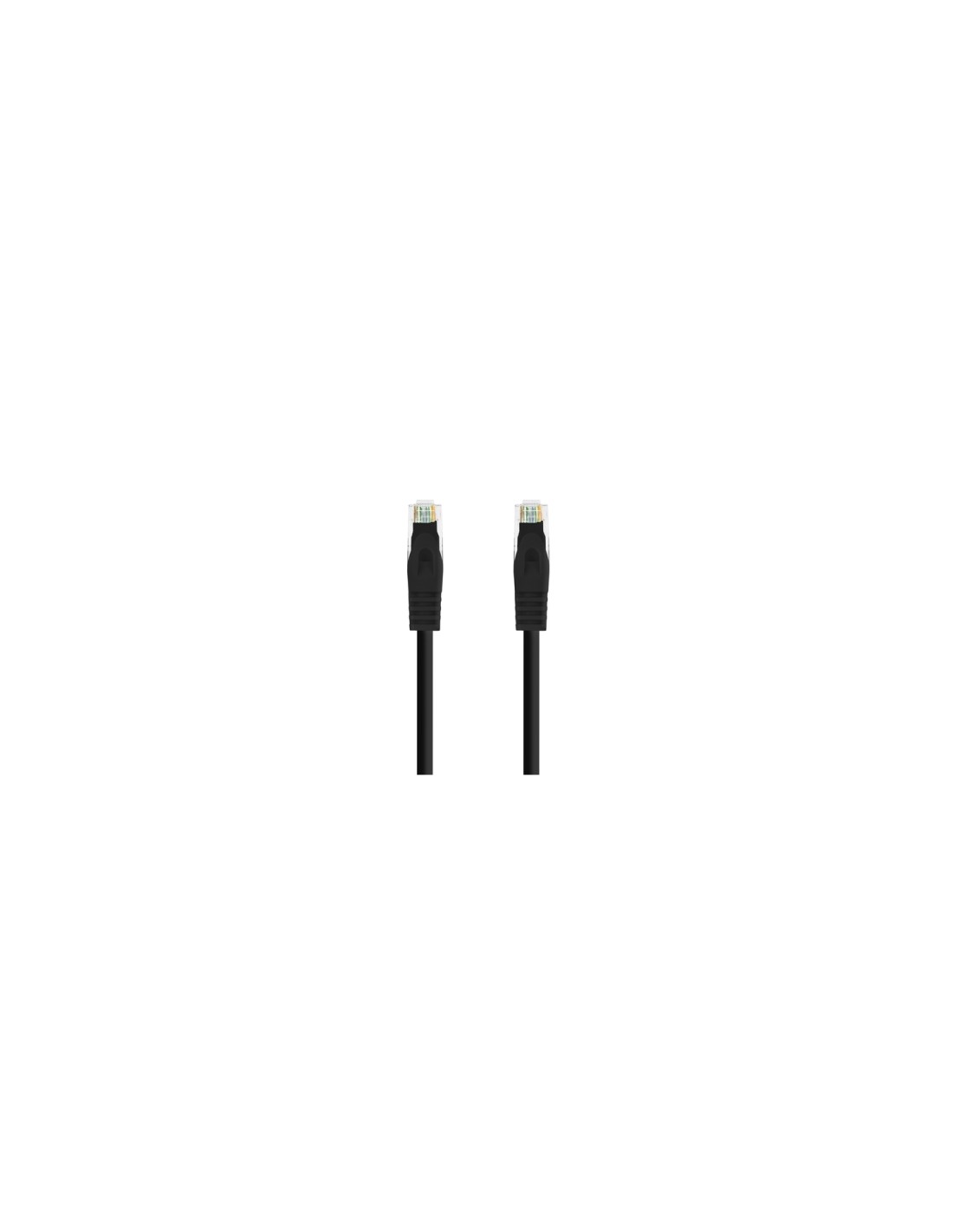 Nanocable Cable Red Latiguillo RJ45 LSZH CAT.6A UTP AWG24, Negro, 25 cm