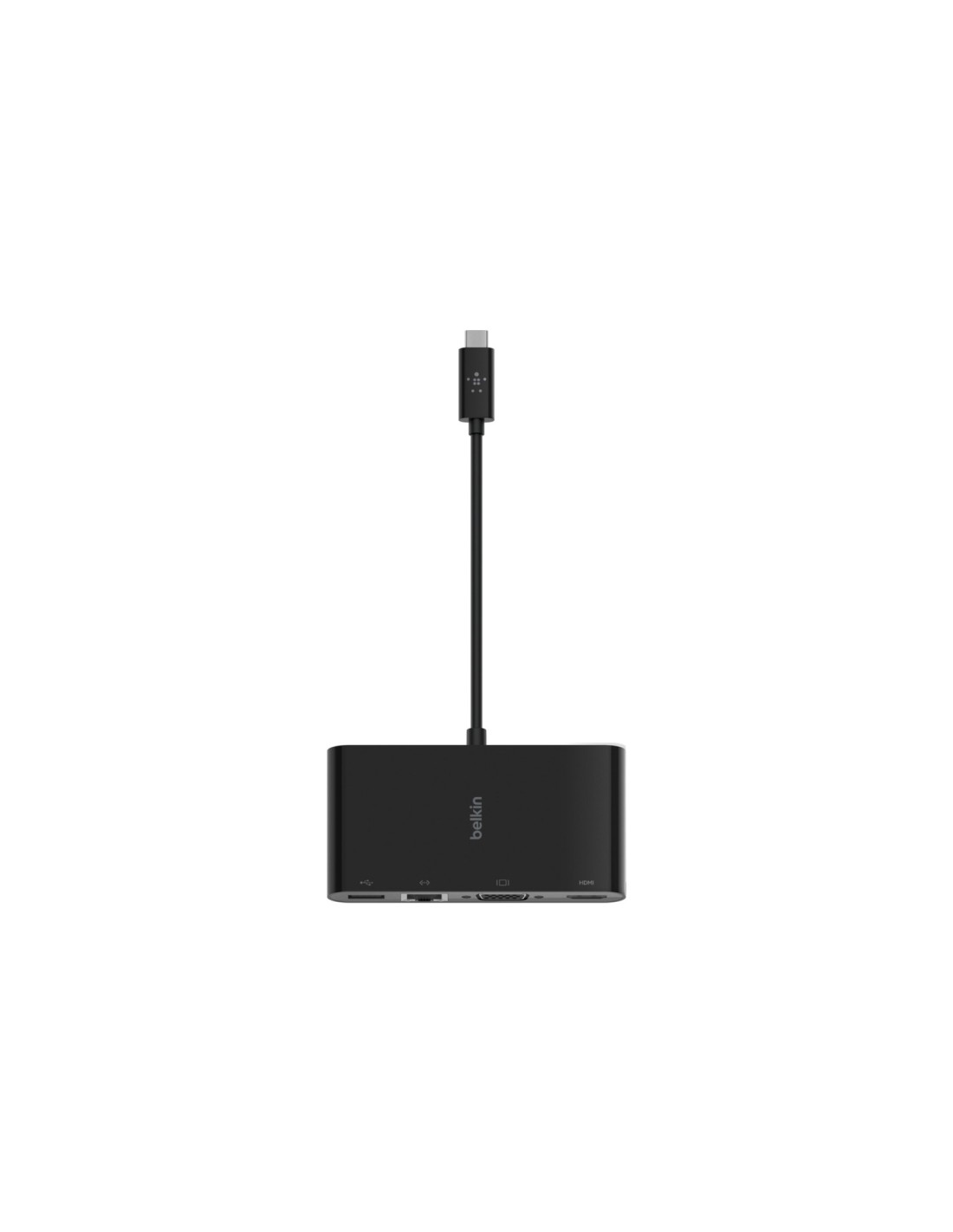 Hub Belkin Interfaz usb 3.2 gen 1 tipo-c 4 puertos hdmi vga rj45 negro AVC005BTBK