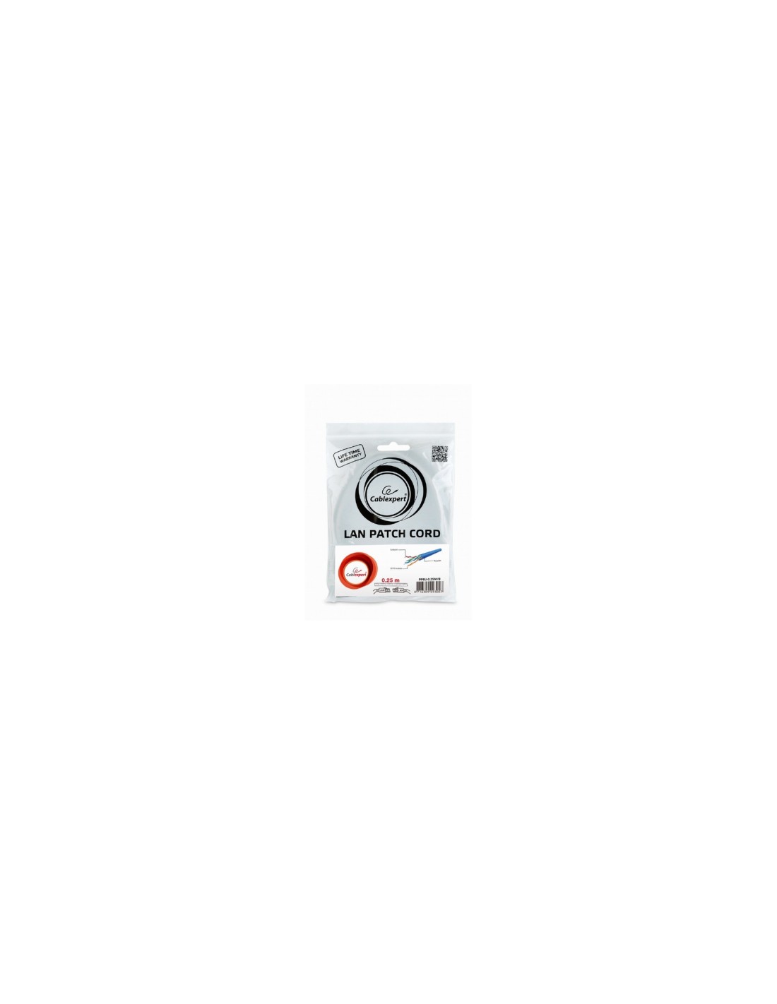 Gembird PP6U-0.25M/B cable de red Azul 0,25 m Cat6 U/UTP (UTP)