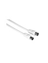 Hama 00205028 cable coaxial 1,5 m Blanco