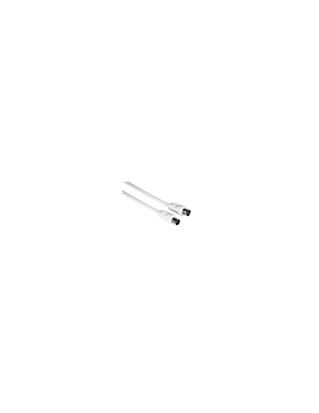 Hama 00011901 cable coaxial 3 m M FM Blanco