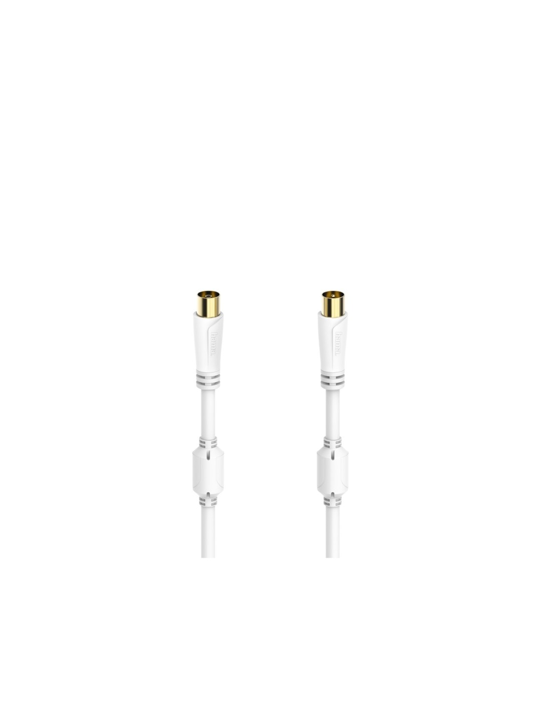Hama 00205246 cable coaxial 1,5 m Blanco
