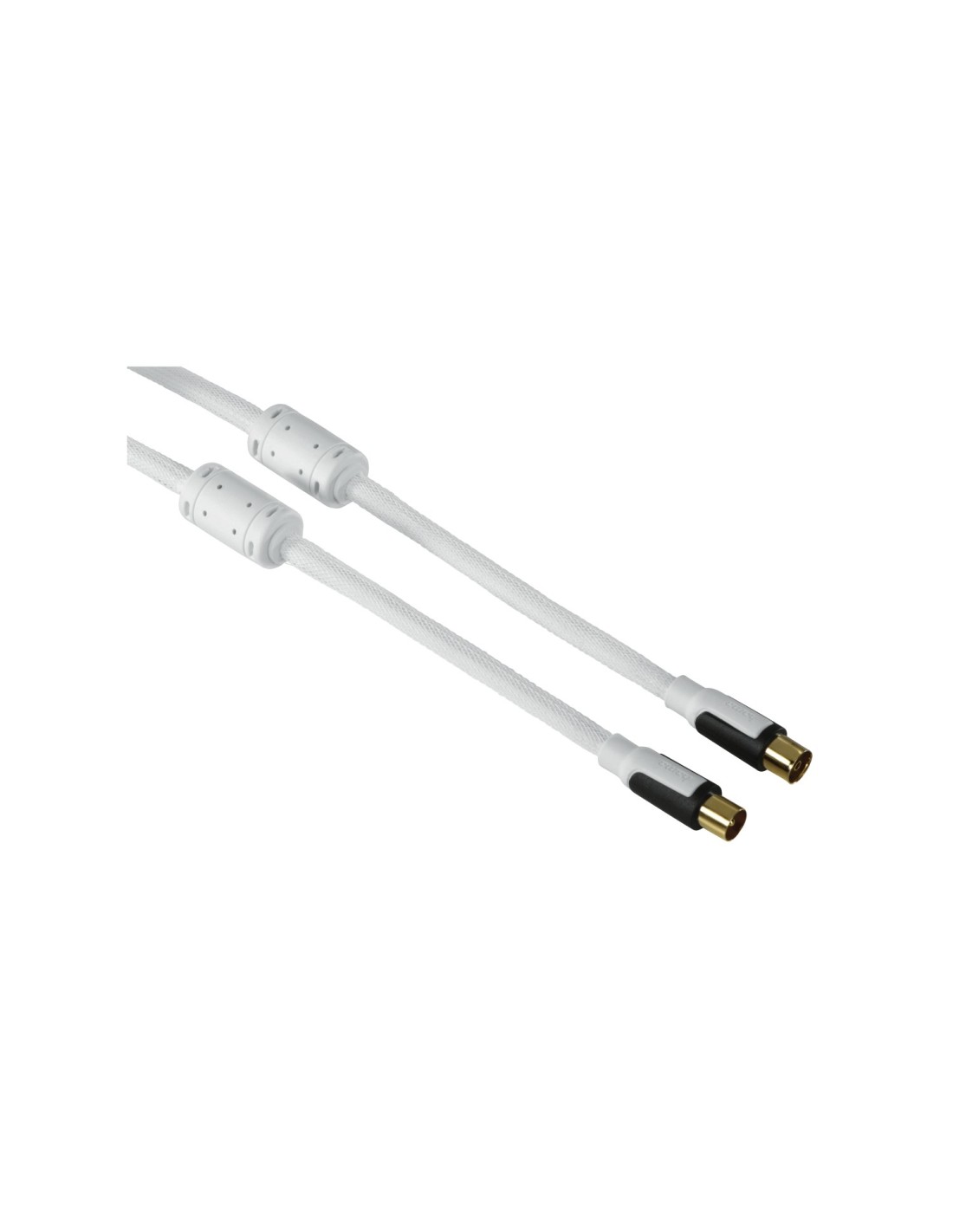 Hama 1.5m, 2xCoax cable coaxial 1,5 m Blanco