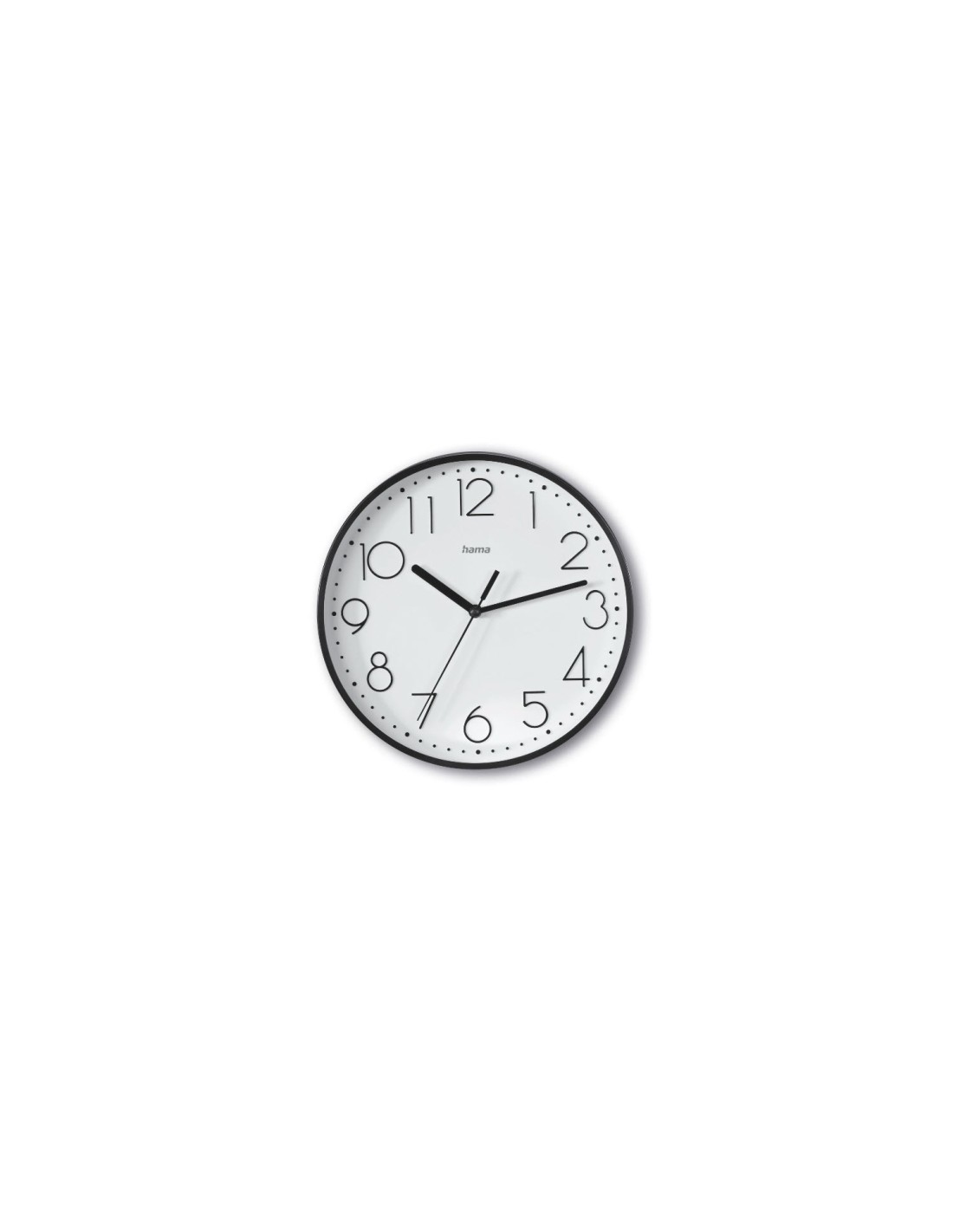 Hama Salina Reloj de cuarzo Alrededor Negro, Blanco