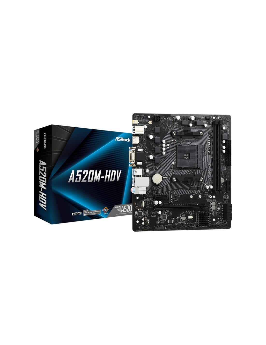 Asrock a520m m-atx Placa base am4 90-MXBE50-A0UAYZ