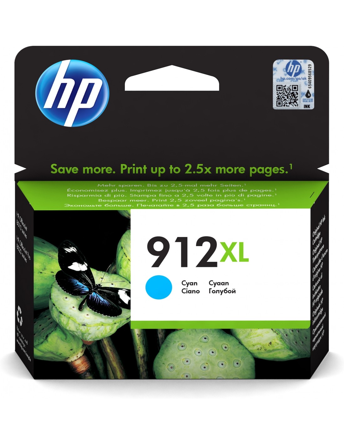 Hp 912xl Cartucho de tinta original de alta capacidad cian