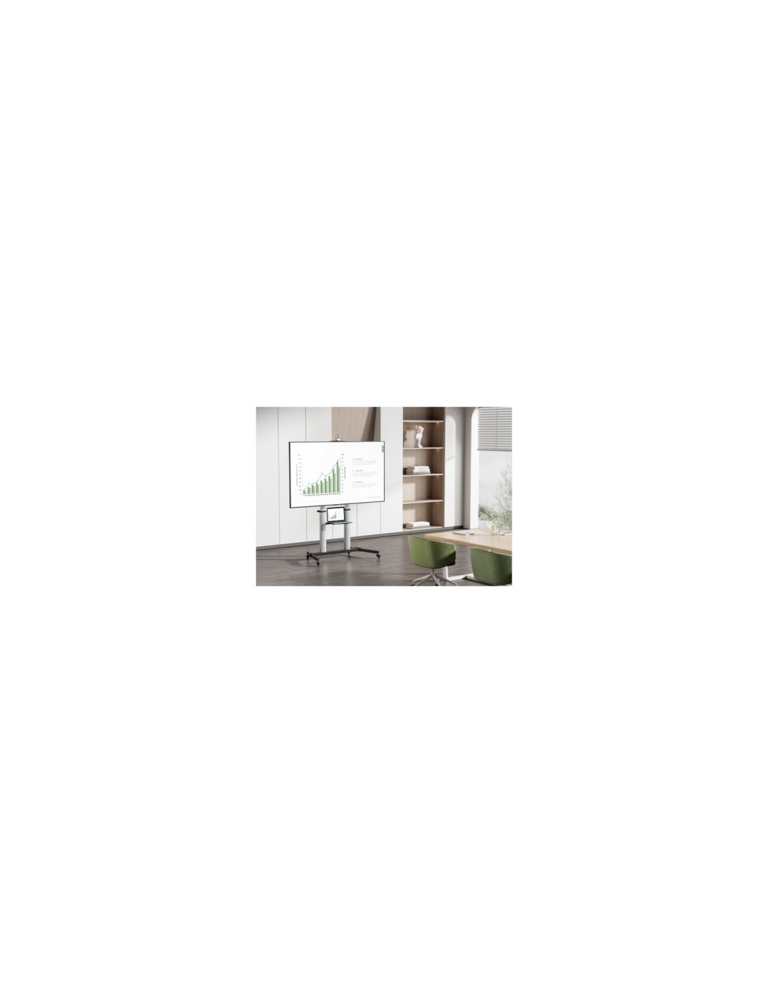 Ewent EW1592 soporte para TV 2,54 m (100") Negro, Gris