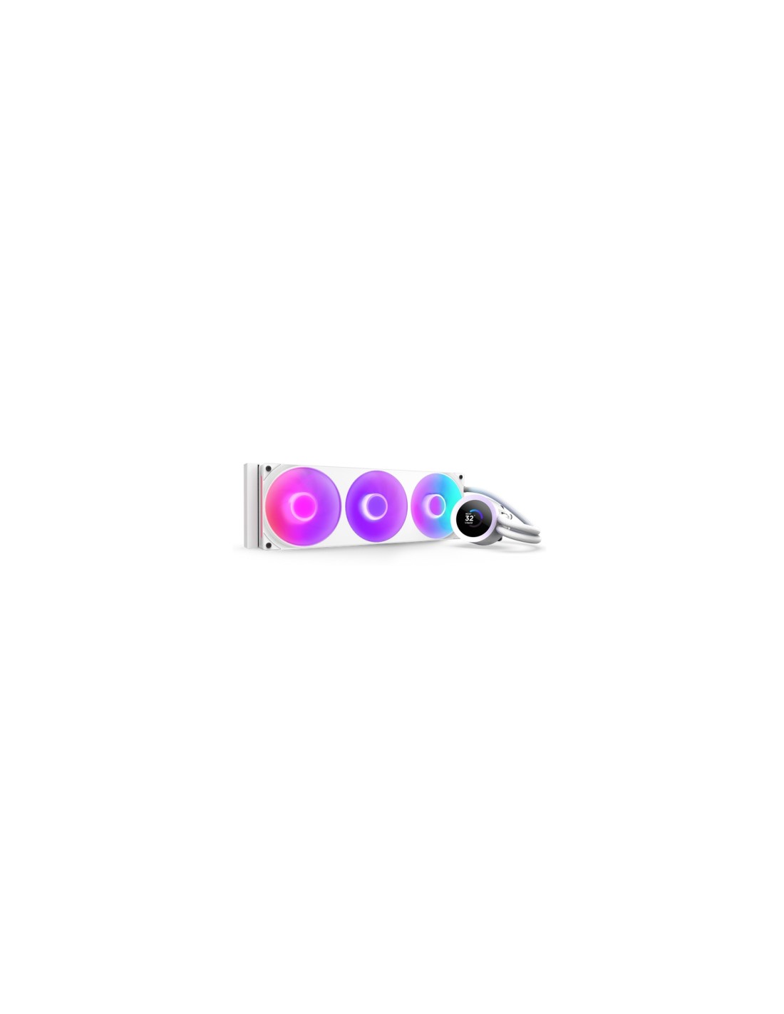 NZXT Kraken Plus 360 RGB Procesador Sistema de refrigeración líquida todo en uno Blanco 1 pieza(s)