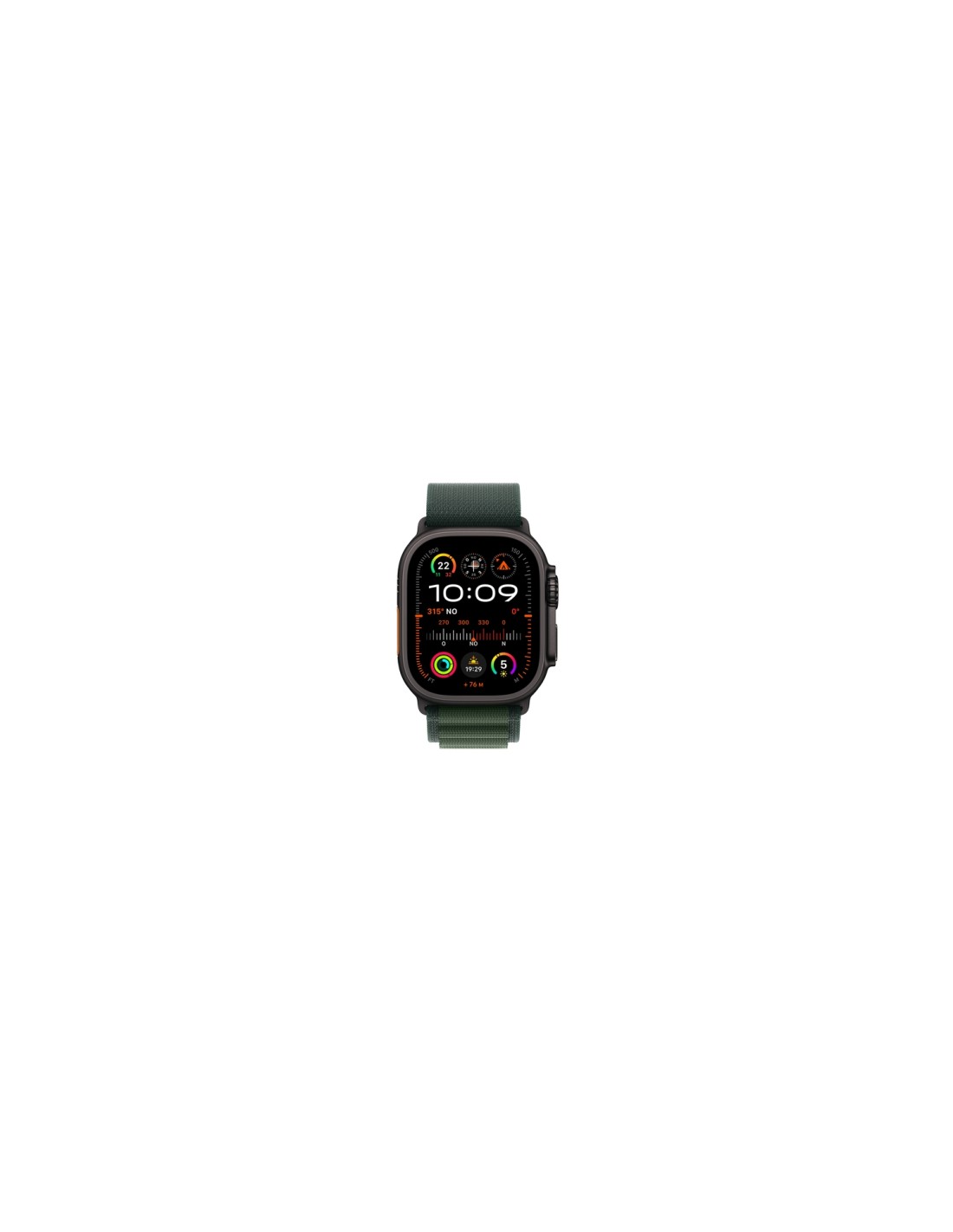 Apple Watch Ultra 2 OLED 49 mm Digital 410 x 502 Pixeles Pantalla táctil 4G Negro Wifi GPS (satélite)