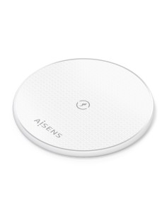 AISENS Cargador Inalambrico USB-C 15W Para Movil, Blanco