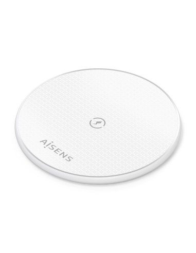AISENS Cargador Inalambrico USB-C 15W Para Movil, Blanco