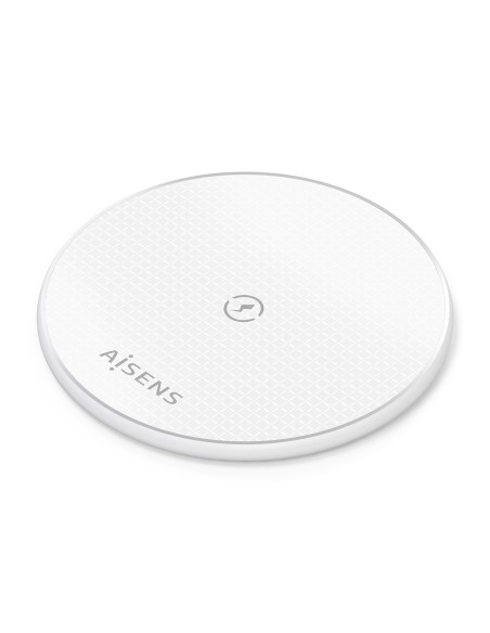 AISENS Cargador Inalambrico USB-C 15W Para Movil, Blanco