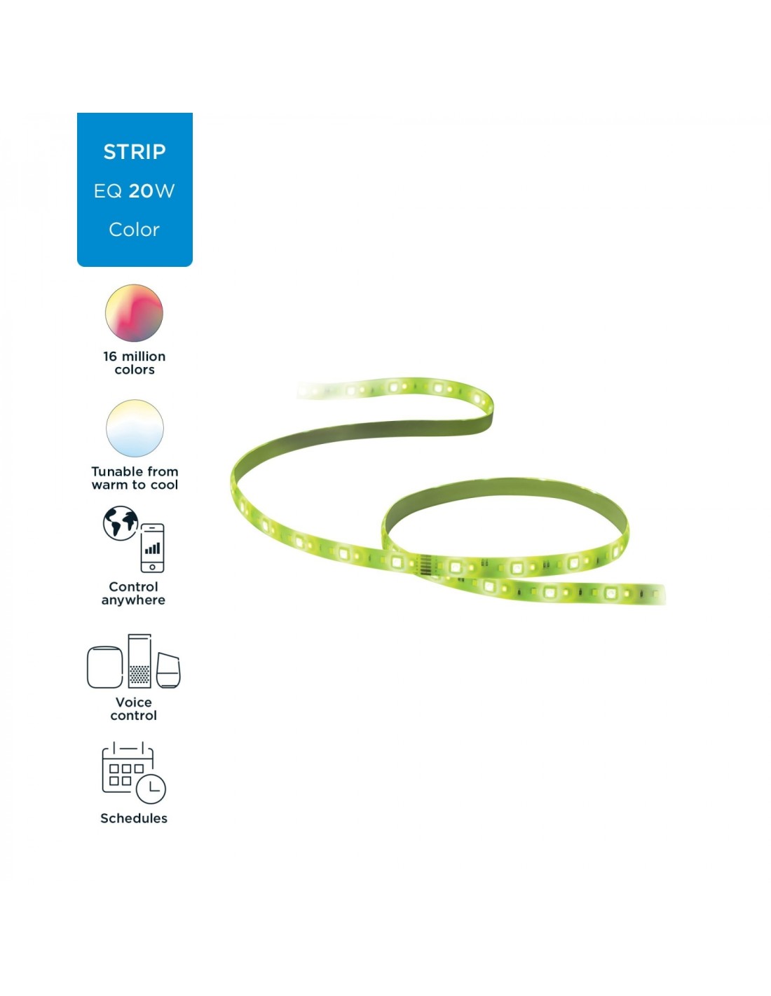 WiZ Kit de inicio de tira LED 2 m