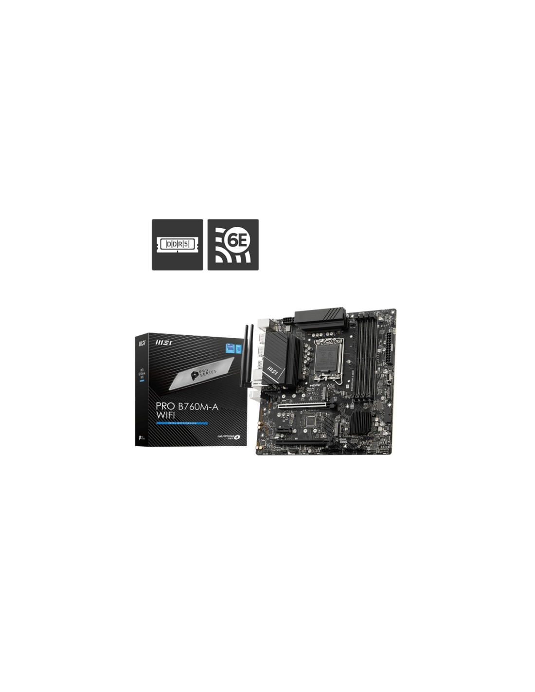 MSI MB PRO B760M-A WIFI Intel B760 LGA 1700 micro ATX