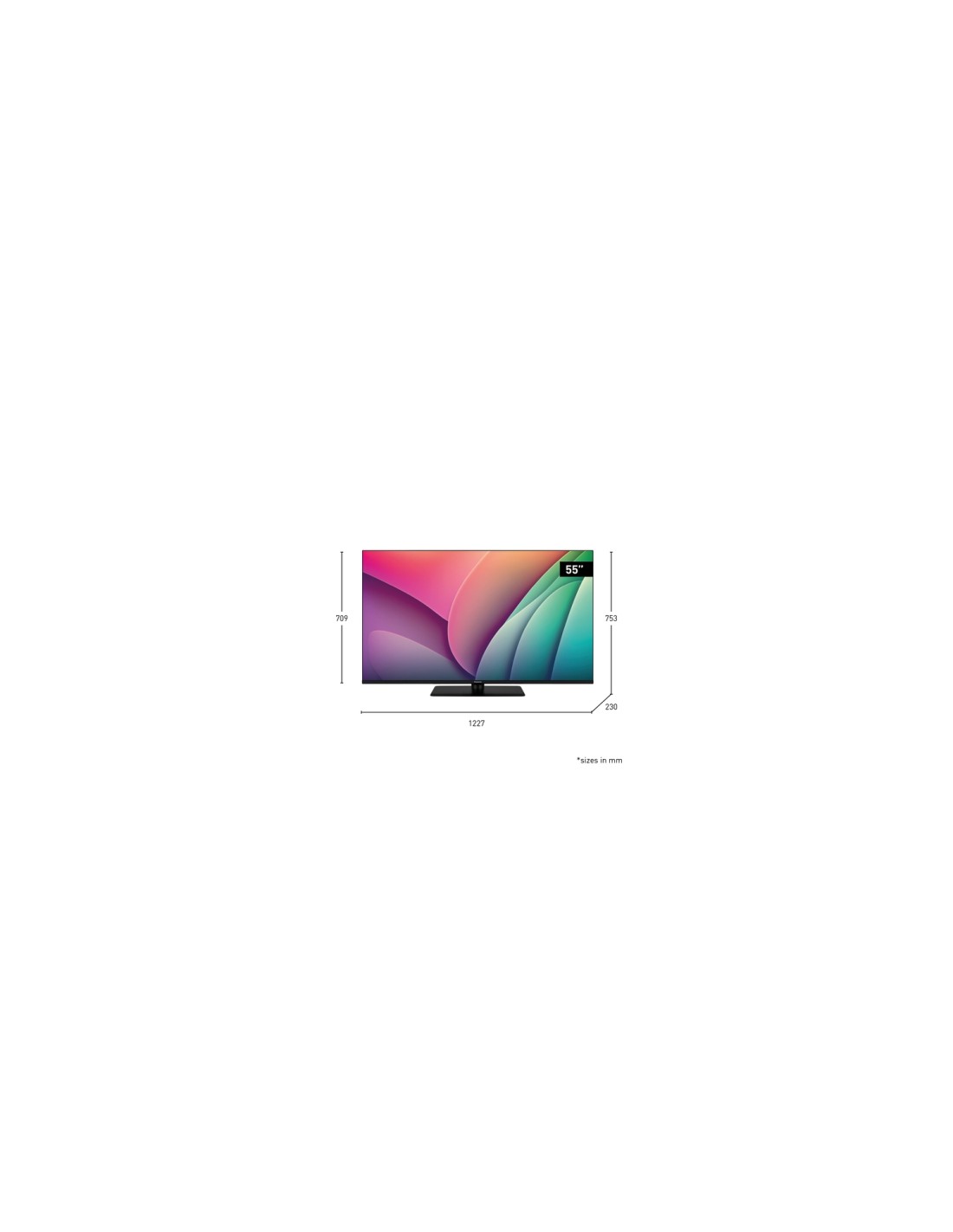 Panasonic TV-55W80AEZ Televisor 139,7 cm (55") 4K Ultra HD Smart TV Wifi Negro