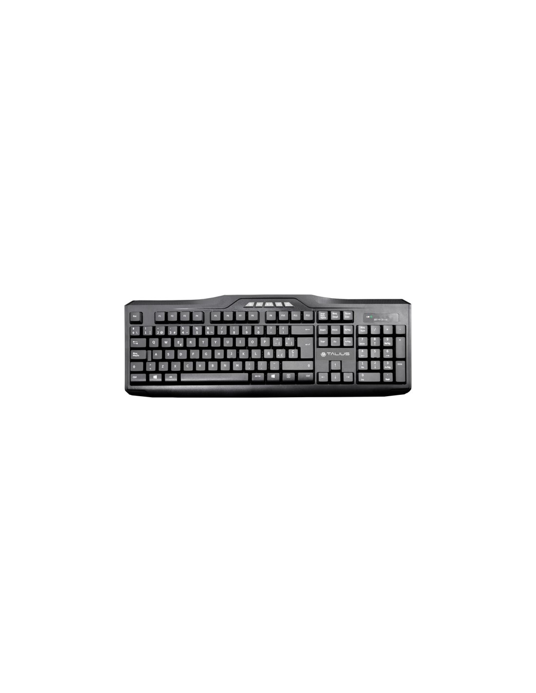 TALIUS KB-6001 TECLADO+RATON WIRELESS BLACK TAL-KB6001
