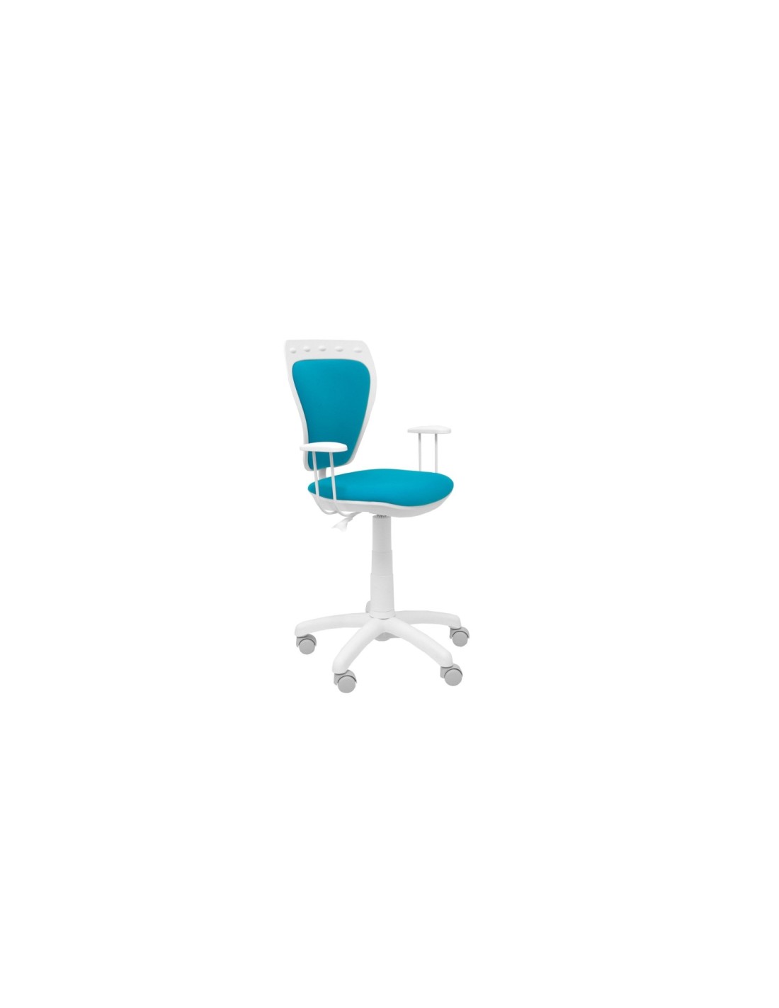 SILLA JUVENIL SALINAS BLANCA MICRO AZUL 34BCLMICRO31