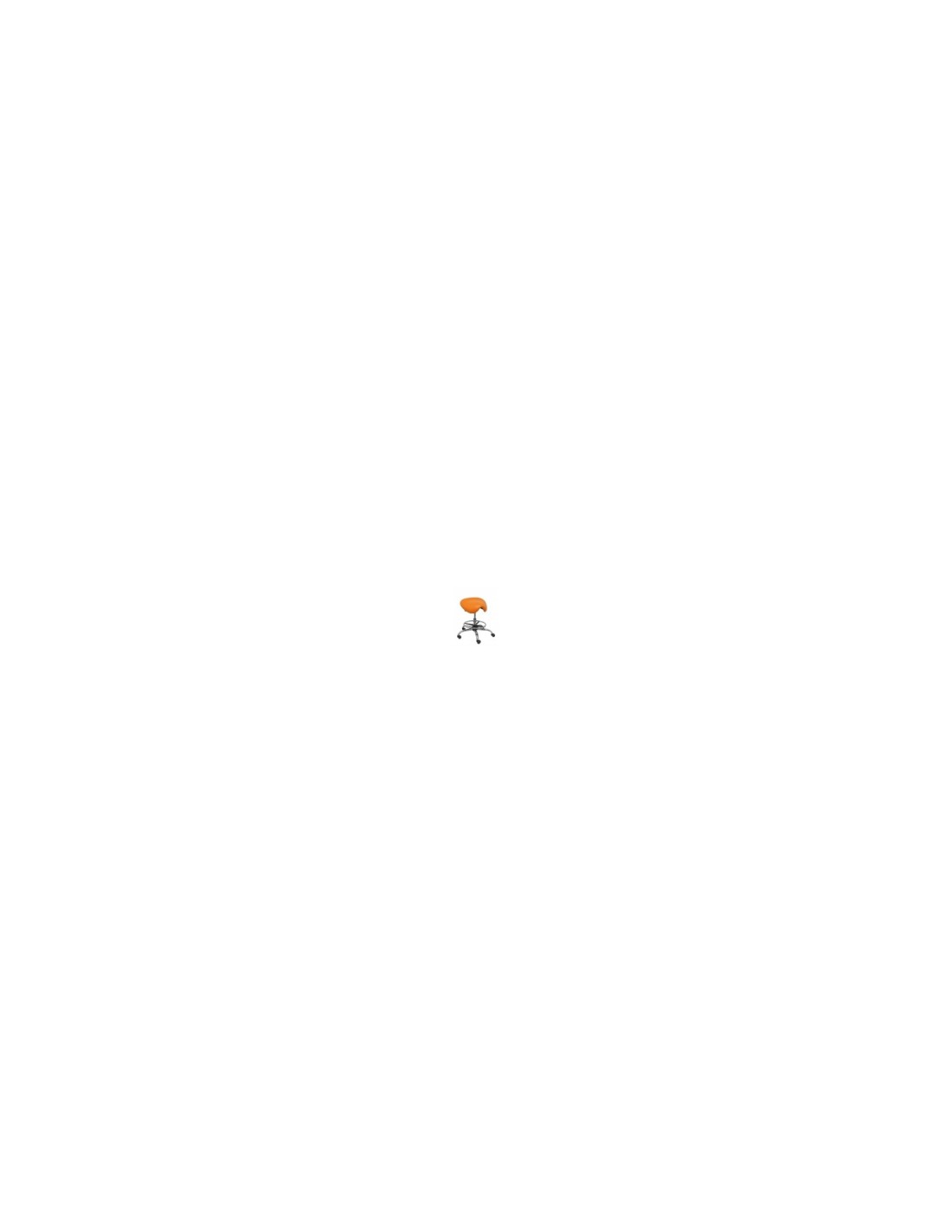 TABURETE ALATOZ SIMILPIEL NARANJA T16BSP308CRRP