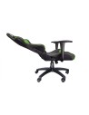 TALIUS Silla Gecko v2 gaming negra/verde, brazos fijos, butterfly, base nylon, ruedas nylon, gas clase 4