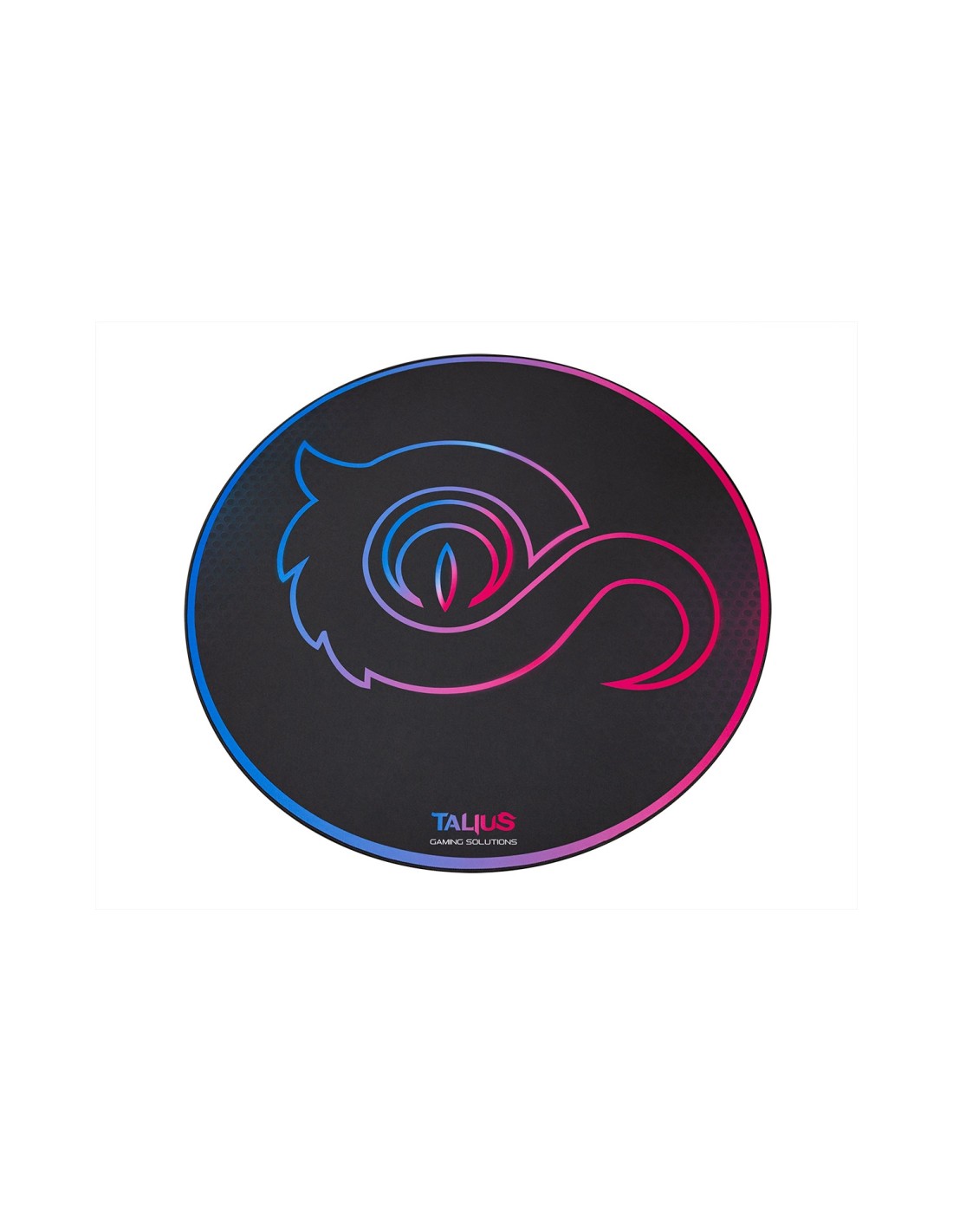 TALIUS Floorpad 100 Alfombra circular gaming Negro