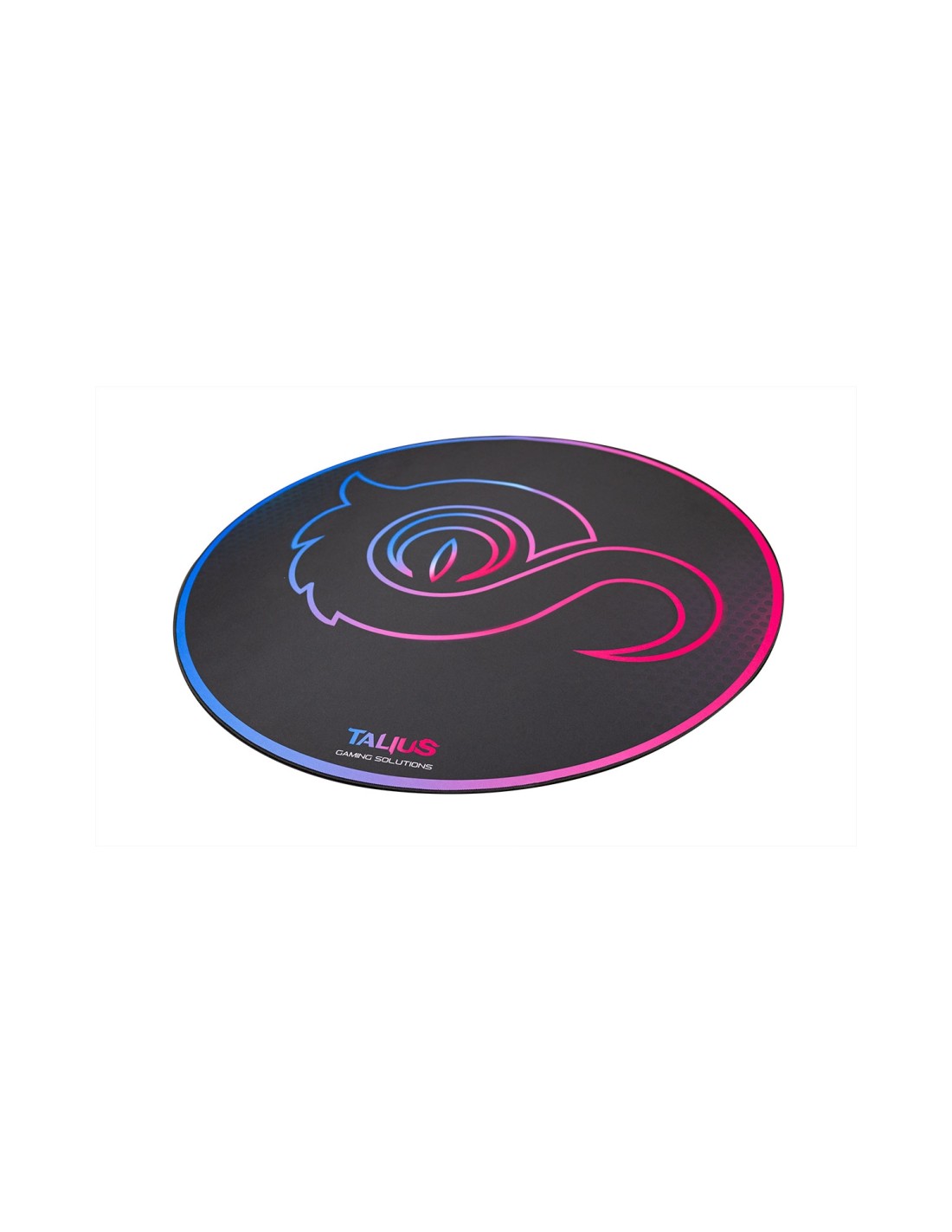 TALIUS Floorpad 100 Alfombra circular gaming Negro