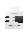 CARGADOR SAMSUNG 25W ADAPTADOR + CABLE USB-C A USB-C NEGRO