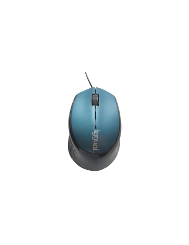 iggual Ratón óptico COM-ERGONOMIC-R-800DPI azul