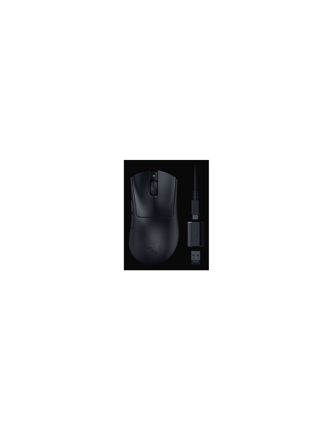 Razer DeathAdder V3 HyperSpeed ratón Juego mano derecha RF Wireless + USB Type-C Óptico 26000 DPI