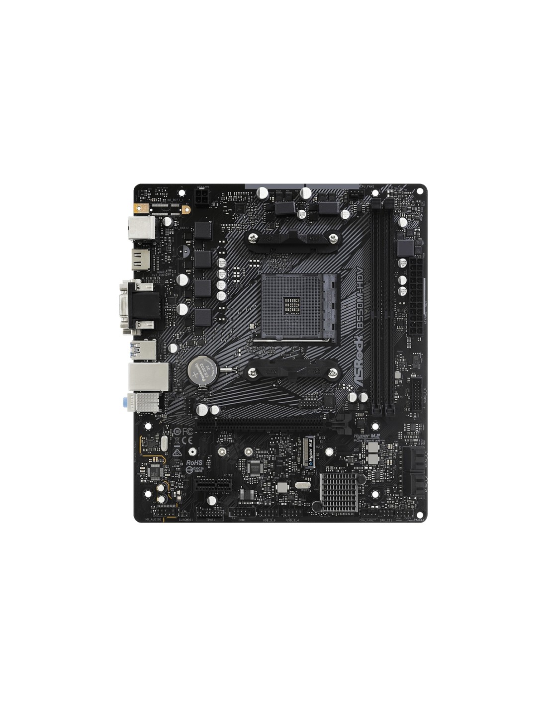 Asrock B550M-HDV placa base zócalo AM4 micro atx amd B550 90-MXBDJ0-A0UAYZ