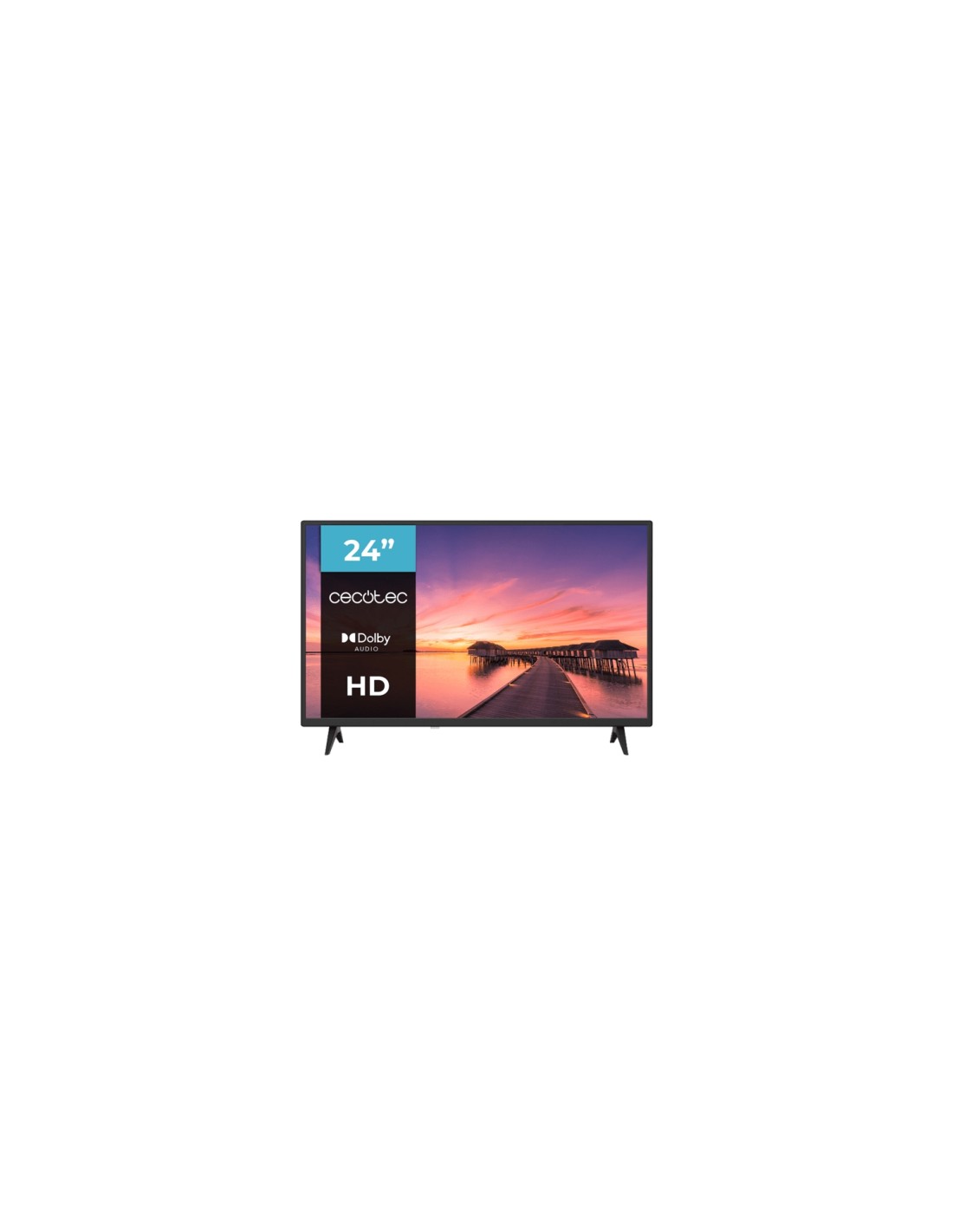 Cecotec 02610 Televisor 61 cm (24") HD Negro