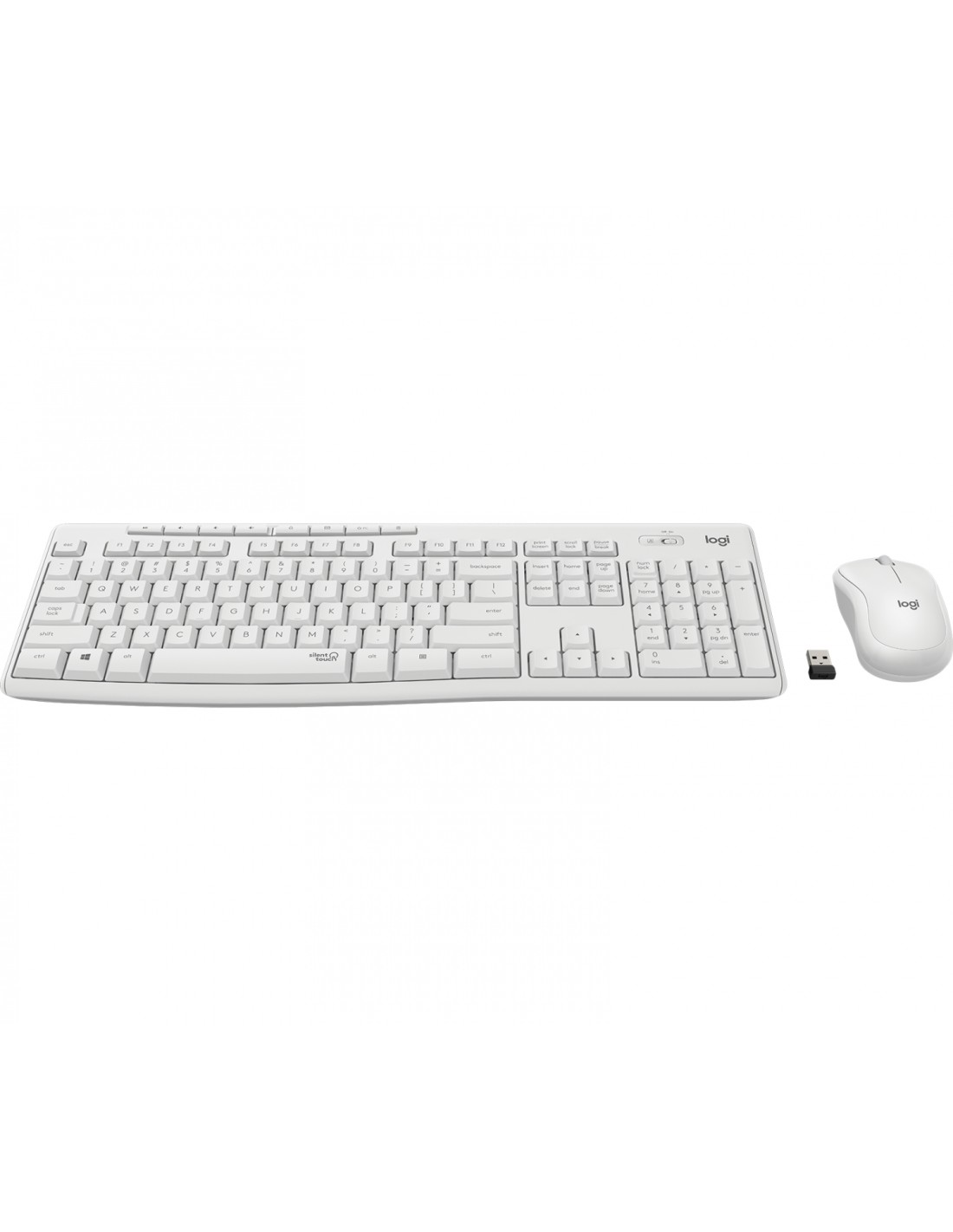 Logitech MK295 silent teclado y raton RF inalambrico qwertz aleman blanco