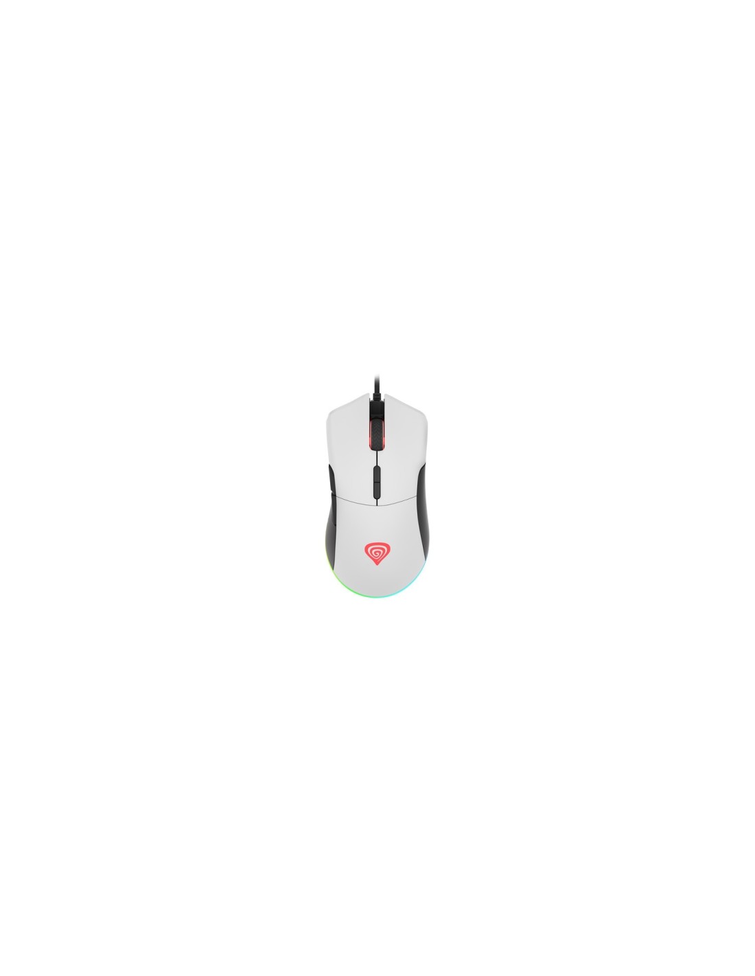 GENESIS Ratón mano derecha USB tipo A Í?ptico 6400 DPI Blanco