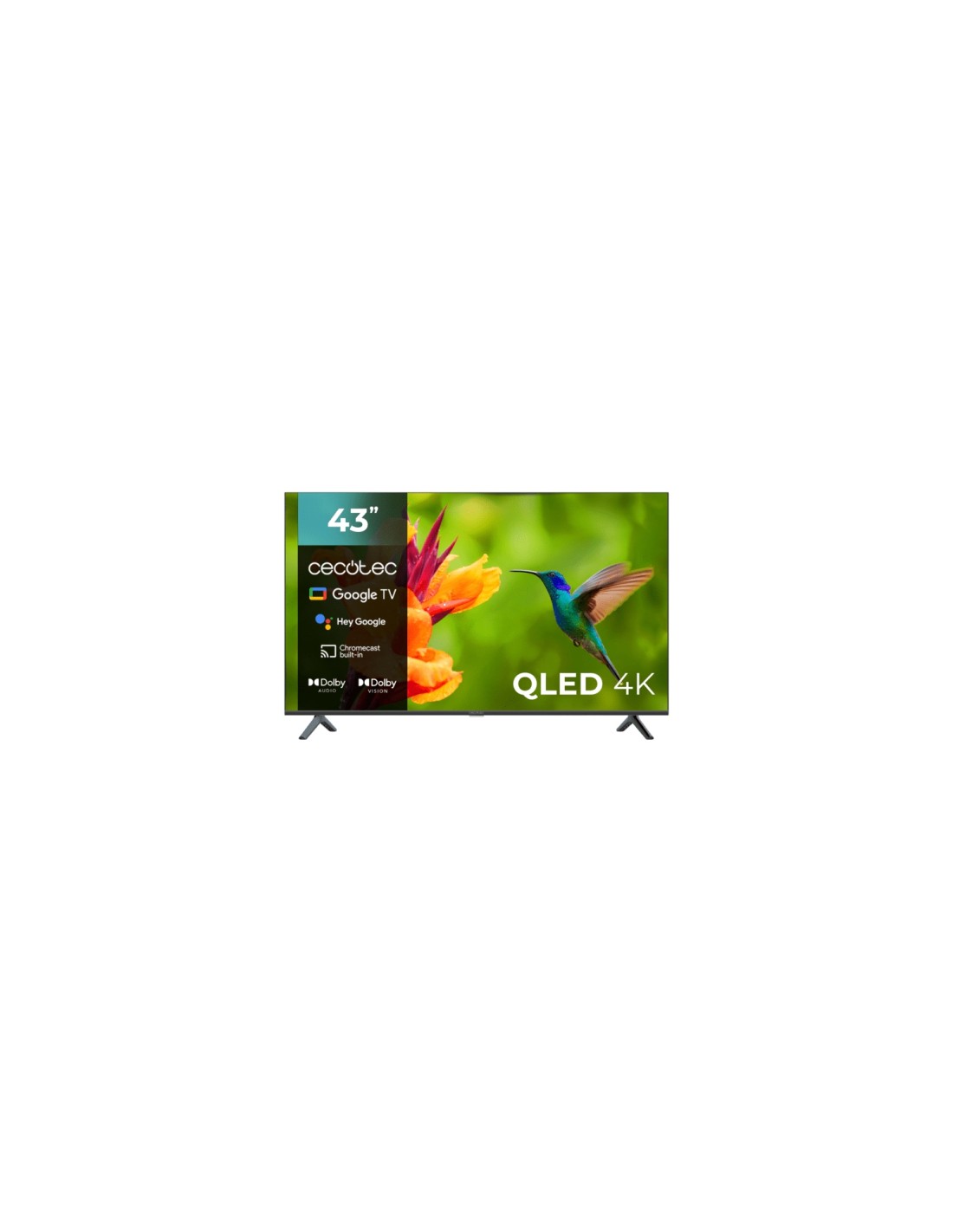 Cecotec 00979 Televisor 109,2 cm (43") 4K Ultra HD Smart TV Wifi Negro