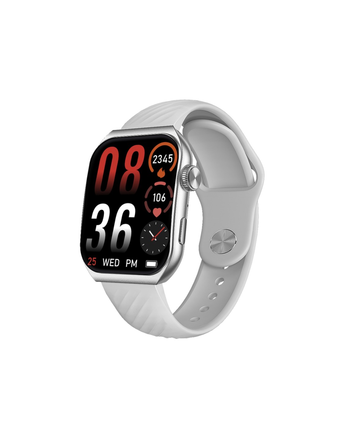 Trevi T-FIT 400 C 4,98 cm (1.96") AMOLED Digital 410 x 502 Pixeles Pantalla táctil Plata