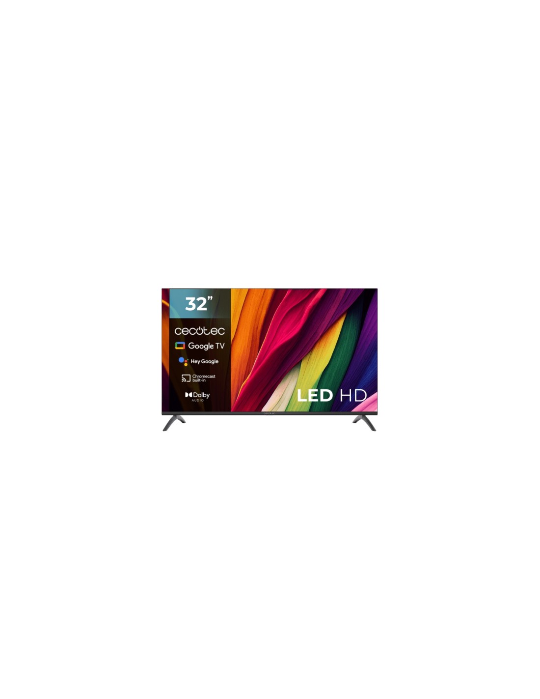 Cecotec 03619 Televisor 81,3 cm (32") HD Smart TV Negro