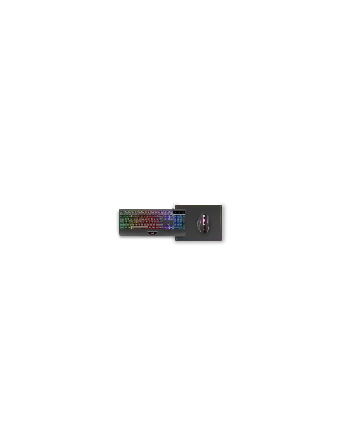 Mars Gaming MCP124 teclado Ratón incluido Juego USB QWERTY Portugués Negro